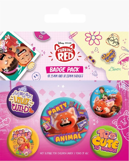 Turning Red (Besties) Badge Pack -  - 周边商品 -  - 5050293807607 - 