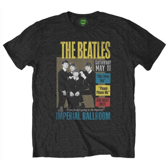Cover for The Beatles · The Beatles Unisex T-Shirt: Imperial Ballroom (Black) (Medium) (LOS) (T-shirt) [size M] [Black - Unisex edition] (2021)