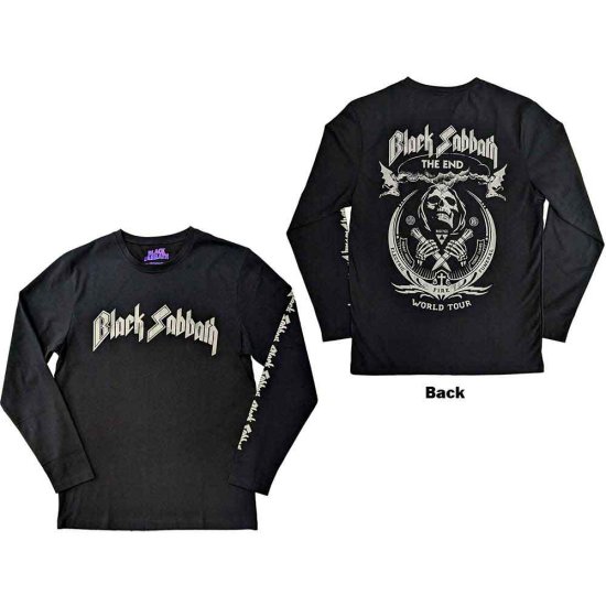 Cover for Black Sabbath · Black Sabbath Unisex Long Sleeve T-Shirt: The End Mushroom Cloud (Black) (Back &amp; Sleeve Print) (Long Sleeved T-shirt) [size XXL] (2023)