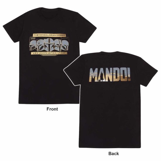 Cover for Star Wars: The Mandalorian · Row Of Helmets - Black (T-Shirt Unisex Tg. XL) (CLOTHES)