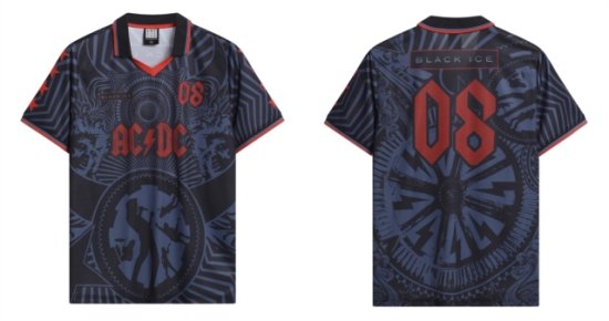Cover for AC/DC · Ac/Dc Back In Black Rock Fc Football Shirt X Large (Sweater / blouse) [size XL] (2025)
