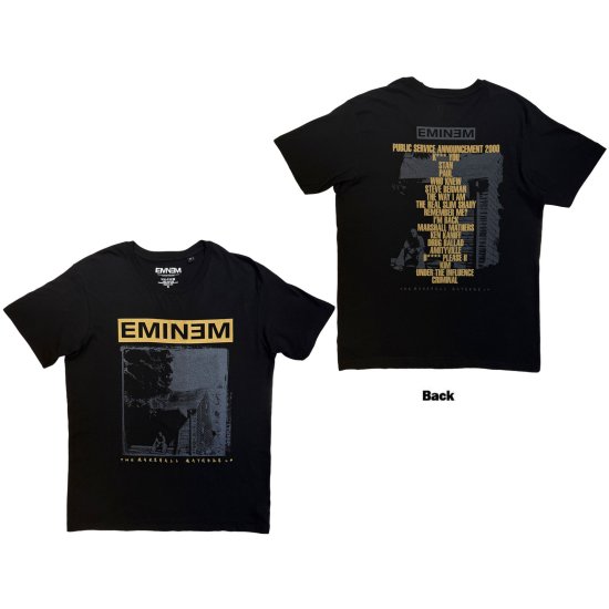 Cover for Eminem · Eminem Unisex T-Shirt: The Marshall Mathers LP (Black) (Back Print) (T-shirt) [size S] (2026)