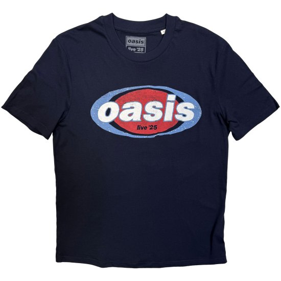 Cover for Oasis · Oasis Unisex T-Shirt: Elliptical Logo (Navy Blue) (Ex-Tour) (3X-Large) (T-shirt) (2026)