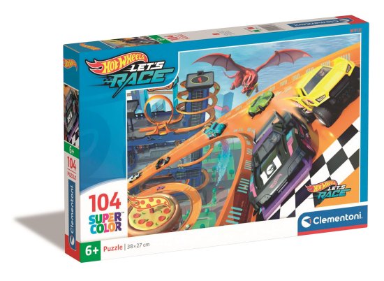 Cover for Clementoni · Puslespil Hotwheels, 104 brikker (Jigsaw Puzzle) (2025)