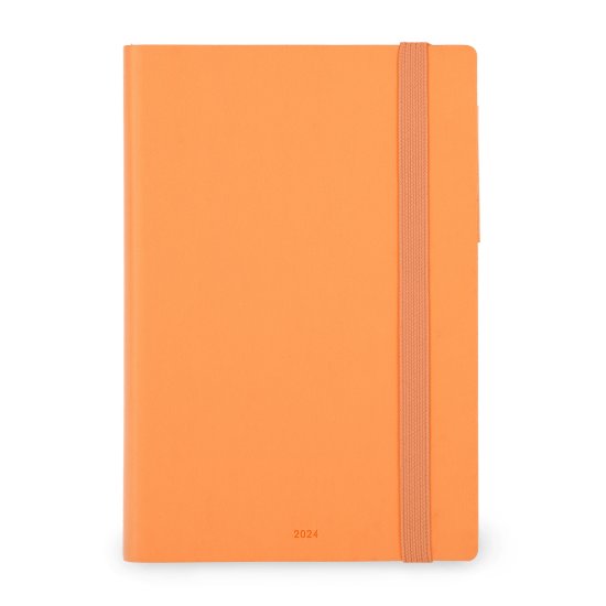Cover for Legami · 12-month Diary - 2024 - Medium Weekly Diary with Notebook - Orange (Paperback Book) (2023)