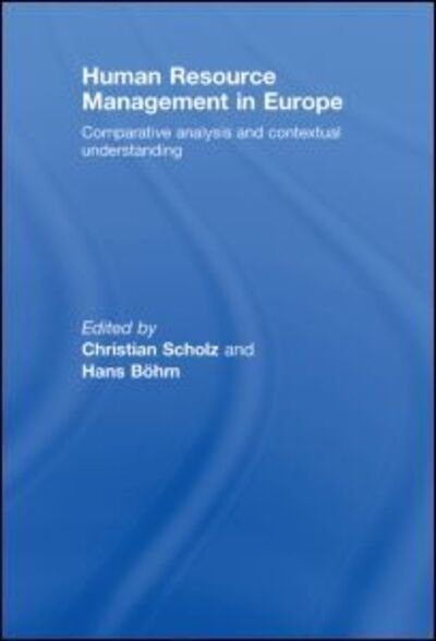 Cover for Human Resource Management in Europe (Hardcover Book) (2008)