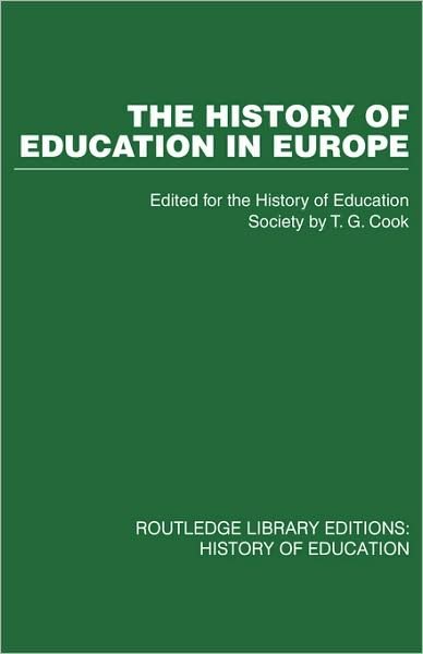 Cover for History of Education Society · The History of Education in Europe (Paperback Book) (2009)