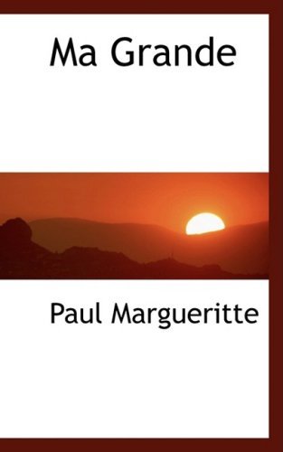 Cover for Paul Margueritte · Ma Grande (Paperback Book) (2008)