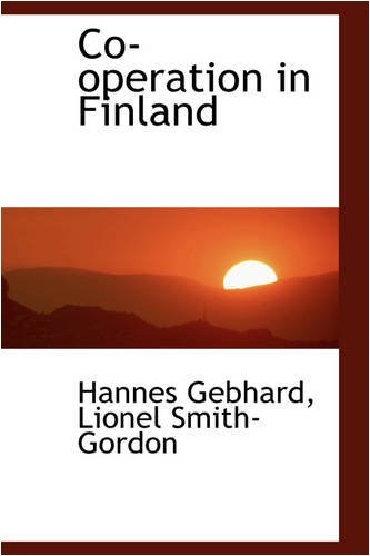 Cover for Hannes Gebhard · Co-operation in Finland (Hardcover Book) (2008)