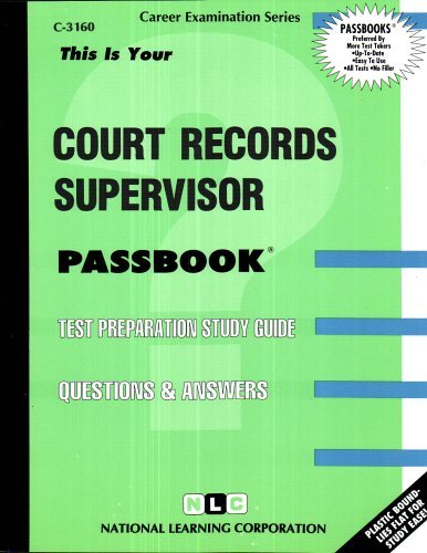 Cover for Jack Rudman · Court Records Supervisor (Passbooks) (Spiral Book) (2017)