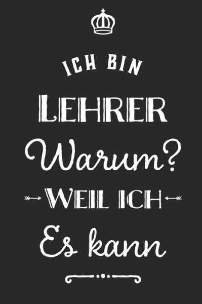 Cover for Lehrer Planer · Lehrer weil ich es kann (Paperback Book) (2019)