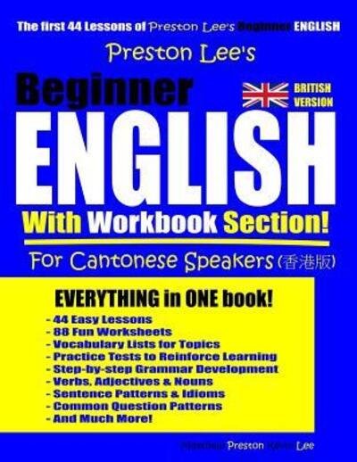 Cover for Matthew Preston · Preston Lee's Beginner English With Workbook Section For Cantonese Speakers (Paperback Book) [British edition] (2019)
