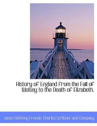 Cover for James Anthony Froude · History of England from the Fall of Wolsey to the Death of Elizabeth. (Paperback Book) (2010)