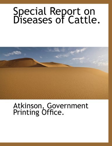 Cover for Atkinson · Special Report on Diseases of Cattle. (Paperback Book) (2010)