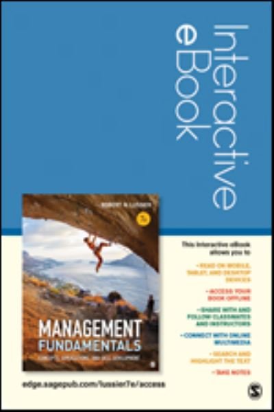 Cover for Robert N. Lussier · Management Fundamentals Interactive eBook Student Version: Concepts, Applications, and Skill Development (Book) [7 Revised edition] (2016)