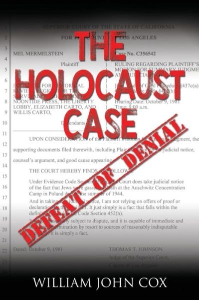 Cover for William Cox · The Holocaust Case (Paperback Book) (2015)