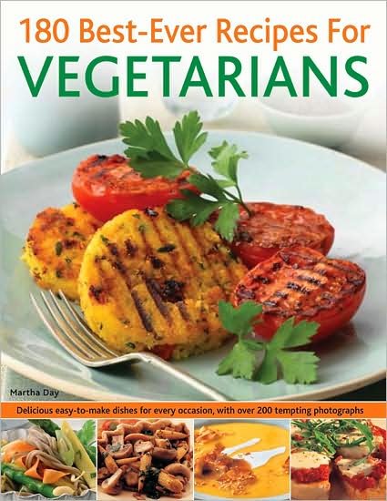 Cover for Martha Day · 180 Best-ever Recipes for Vegetarians (Paperback Book) (2016)