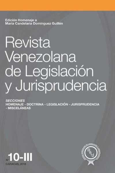 Cover for Torrealba S · Revista Venezolana de Legislaci (Paperback Book) (2018)