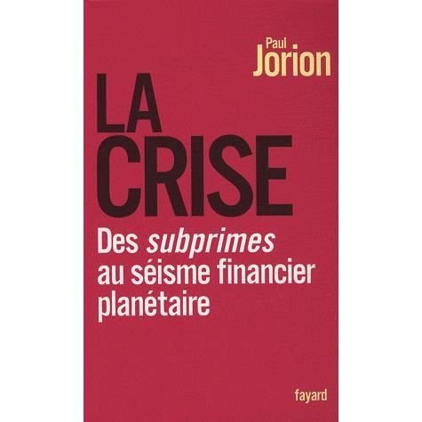 Cover for Paul Jorion · La crise (Book) (2018)