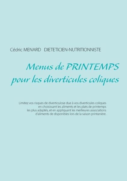 Cover for Menard · Menus de printemps pour les dive (Book) (2018)