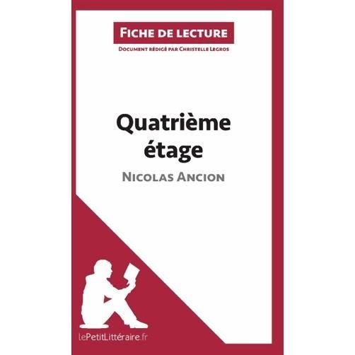 Cover for Christelle Legros · Quatrième étage de Nicolas Ancion (Fiche de lecture) (Paperback Book) (2014)