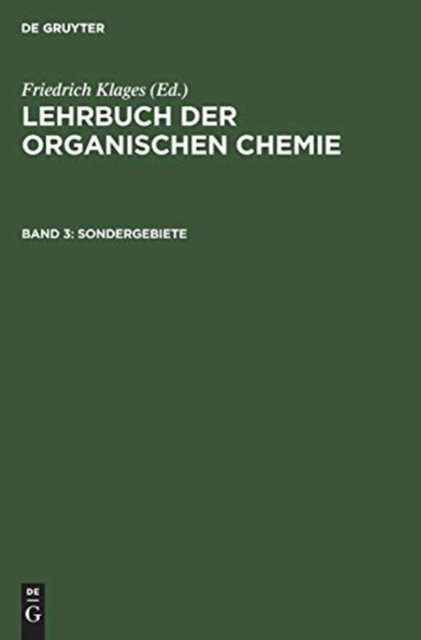 Cover for Friedrich Klages · Sondergebiete (Hardcover Book) [Reprint 2018 edition] (1958)