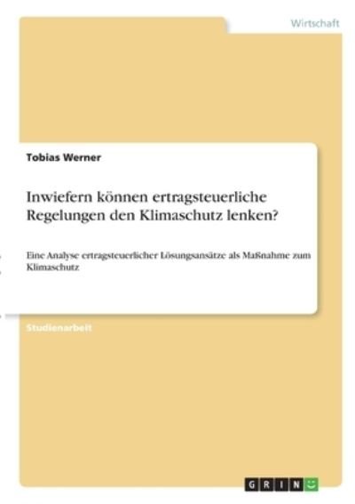Cover for Werner · Inwiefern können ertragsteuerlic (N/A)