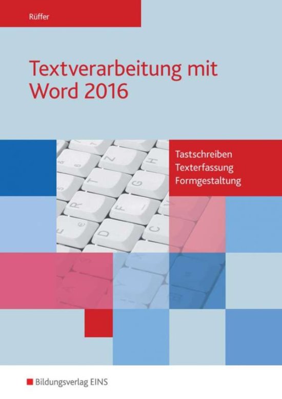 Cover for Rüffer · Textverarbeitung mit Word 2016 (Book)