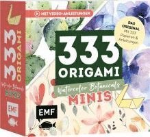 Cover for 333 Origami Minis – Watercolor Botanicals (Book) (2025)