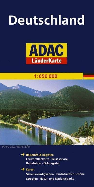 Cover for ADAC Verlag · ADAC Länderkarte: Deutschland (Hardcover Book) (2017)