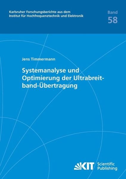Cover for Jens Timmermann · Systemanalyse und Optimierung der Ultrabreitband-Übertragung (Paperback Book) (2014)
