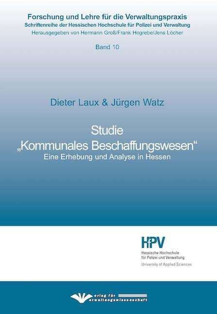 Cover for Laux · Studie "Kommunales Beschaffungswes (Book)