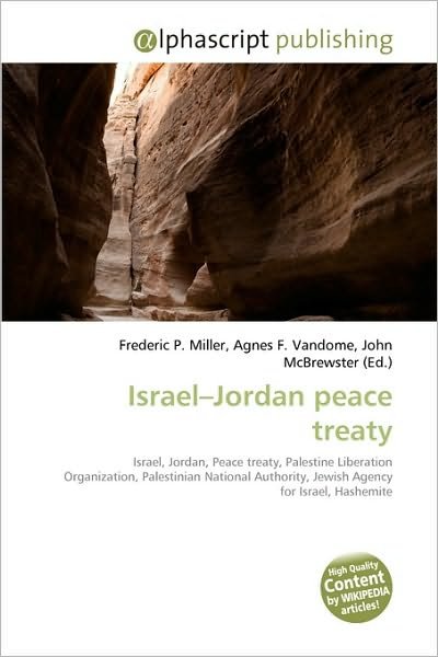 Cover for Frederic P Miller · Israel Jordan peace treaty (Book) (2009)