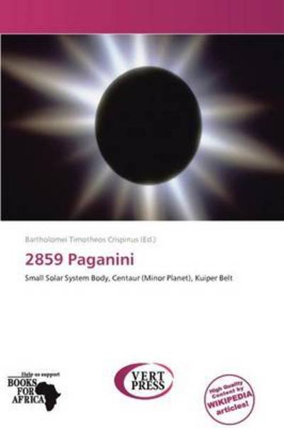 Cover for Bartholomei Timotheos Crispinus · 2859 Paganini (Book) (2011)