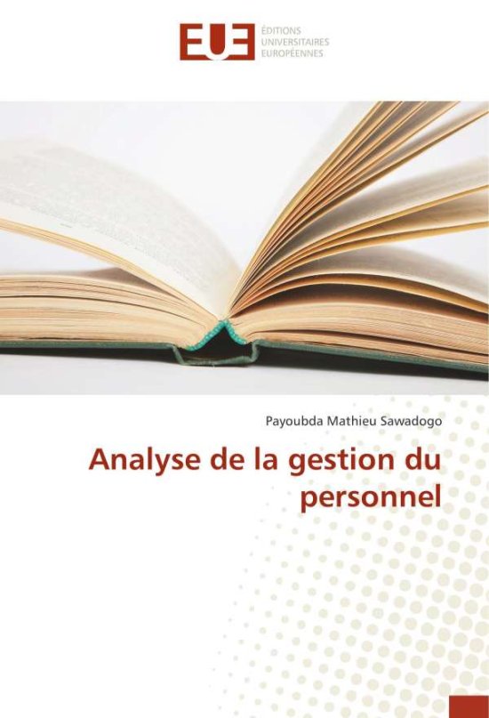 Cover for Sawadogo · Analyse de la gestion du perso (Book)