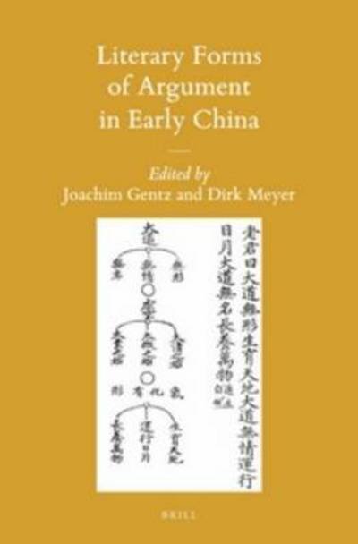 Cover for Joachim Gentz · Literary Forms of Argument in Early China (Hardcover Book) (2015)