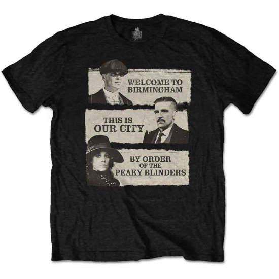 Cover for Peaky Blinders · Peaky Blinders Unisex T-Shirt: This Is Our City (Black) (T-shirt)