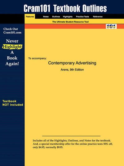 Cover for Cram101 Textbook Reviews · Studyguide for Contemporary Advertising by Arens, Isbn 9780072883923 (Paperback Book) (2006)