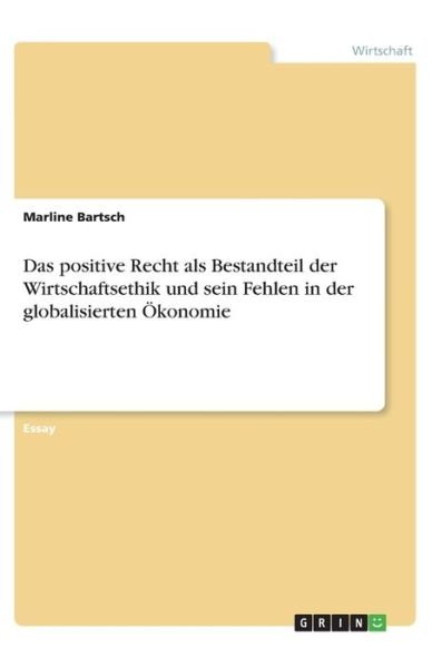 Cover for Bartsch · Das positive Recht als Bestandt (Book)