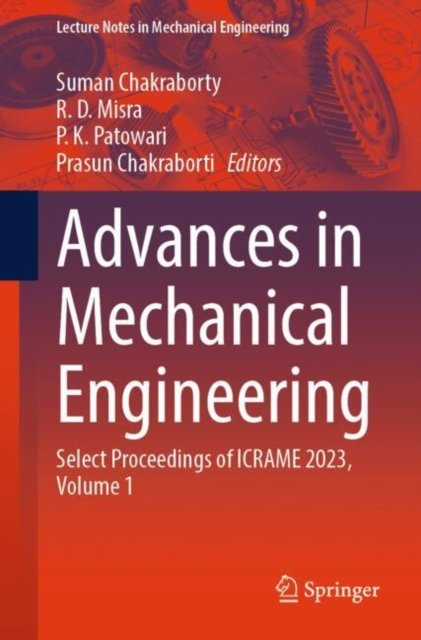 Cover for Advances in Mechanical Engineering: Select Proceedings of ICRAME 2023, Volume 1 - Lecture Notes in Mechanical Engineering (Paperback Book) [2024 edition] (2025)