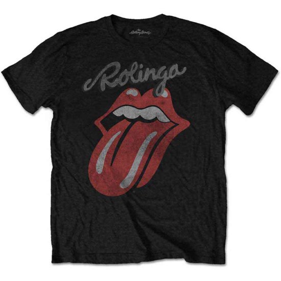Cover for The Rolling Stones · The Rolling Stones Unisex T-Shirt: Rolinga (Black) (T-shirt)