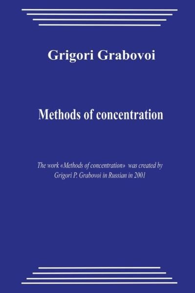 Cover for Grigori Grabovoi · Methods of Concentration (Paperback Book) (2012)