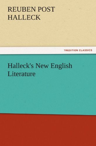Cover for Reuben Post Halleck · Halleck's New English Literature (Tredition Classics) (Paperback Book) (2011)