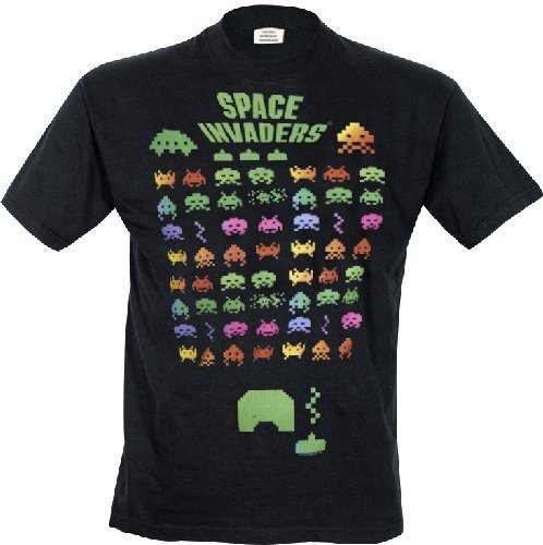 Cover for Officially Licensed · Space Invaders Multi Coloured T-Shirt (CLOTHES) [size S]