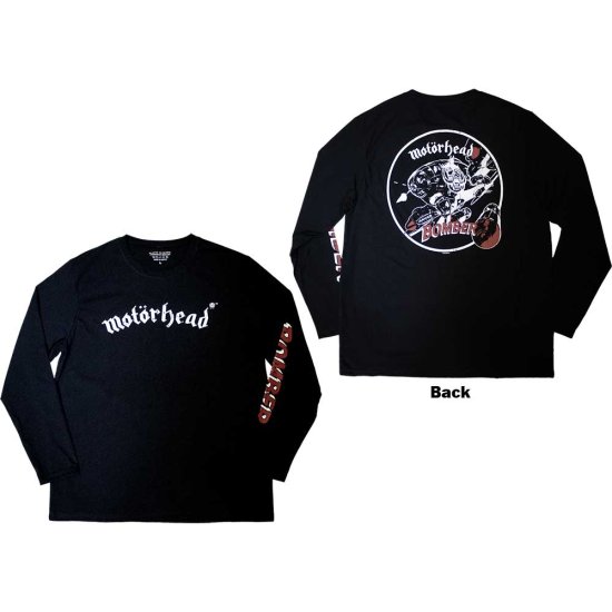 Cover for Motörhead · Motorhead Unisex Long Sleeve T-Shirt: Bomber (Black) (Back &amp; Sleeve Print) (Long Sleeved T-shirt) [size M] (2023)