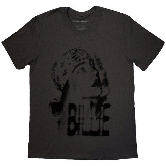 Cover for Billie Eilish · Billie Eilish Unisex T-Shirt: Tonal Bandana Photo (Charcoal Grey) (T-shirt) [size L] (2024)