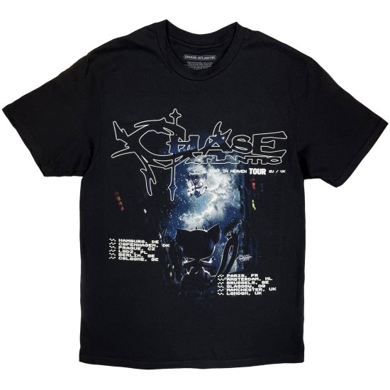 Cover for Chase Atlantic · Chase Atlantic Unisex T-Shirt: Aura European Tour '25 (Black) (Ex-Tour) (T-shirt) [size M] (2025)