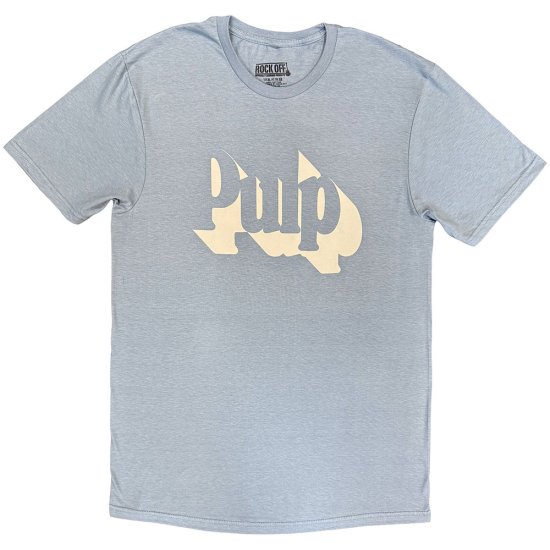 Cover for Pulp · Pulp Unisex T-Shirt: Classic Logo (Blue) (T-shirt) [size S] (2025)