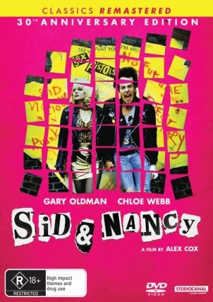 Cover for Oldman, Gary, Webb, Chloe, Hayman, David, Bishop, Debby, Schofield, Andrew, Berkeley, Xander, Benson, Perry, London, Tony, Baron, Sandy, Richardson, Sy, Tudor-pole, Edward, Yeager, Biff, Love, Courtney, Blitz, Rusty, Spacely, John, Cox, Alex · Sid &amp; Nancy: 30th Anniversary Edition (Classics Remastered) (DVD) (2020)
