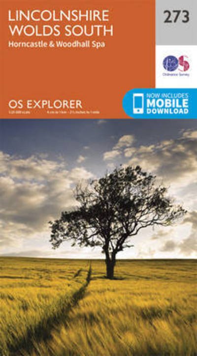 Cover for Ordnance Survey · Lincolnshire Wolds South - OS Explorer Map (Map) [September 2015 edition] (2015)